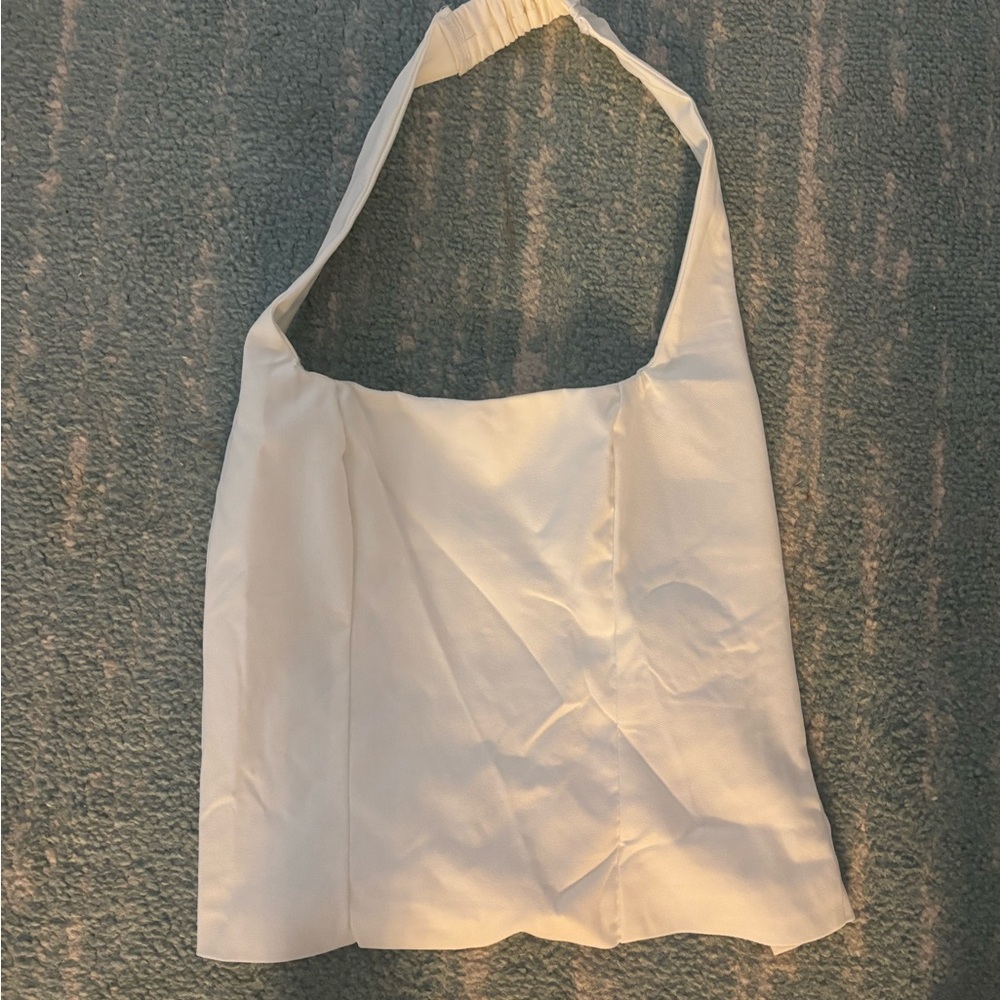 White Halter Top